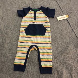 Cat & Jack striped romper 12 months *new with tags